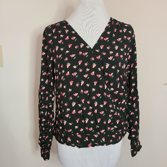 Ricki's Pink Floral Print Blouse Top - Picture 1 of 5